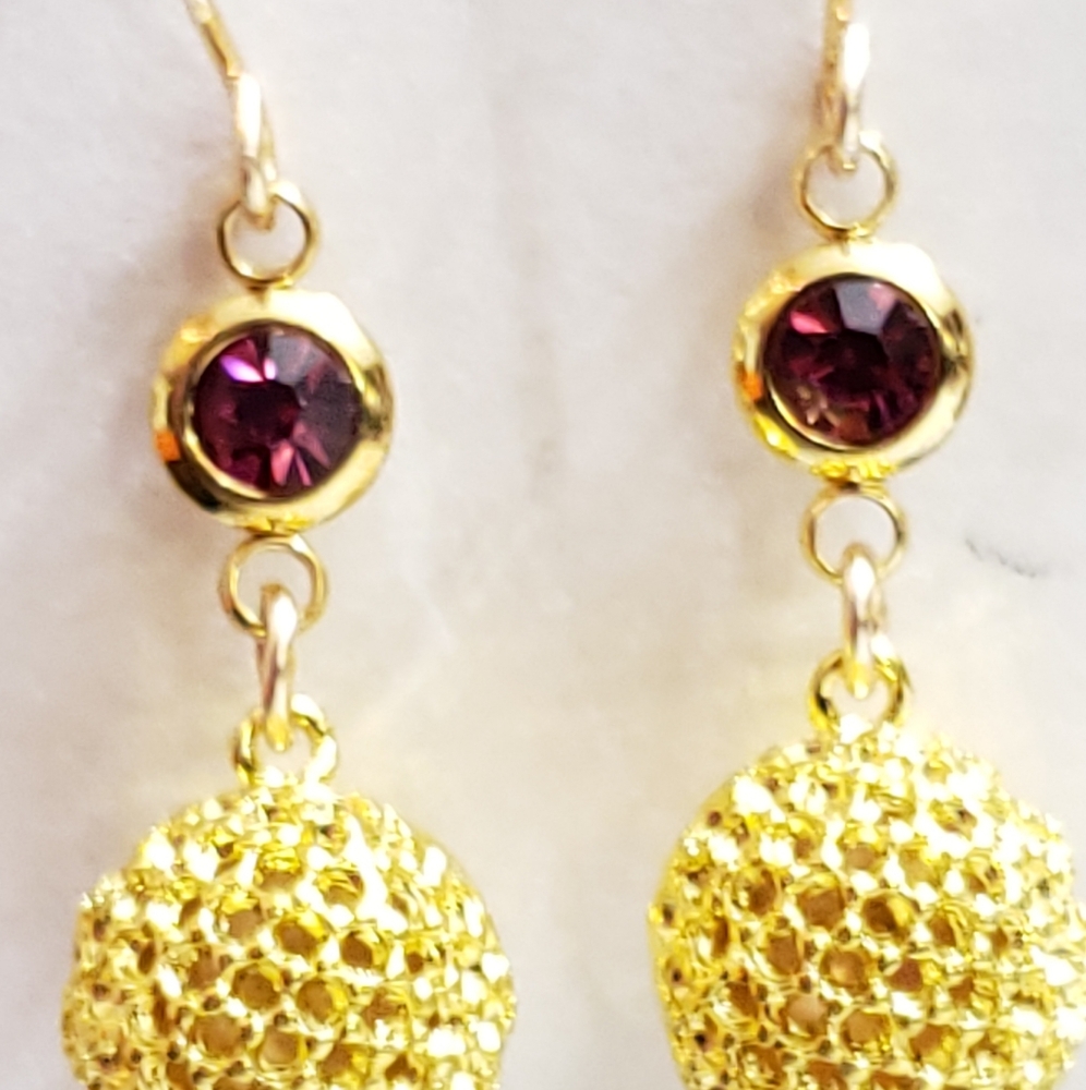 Dazzling hook earrings